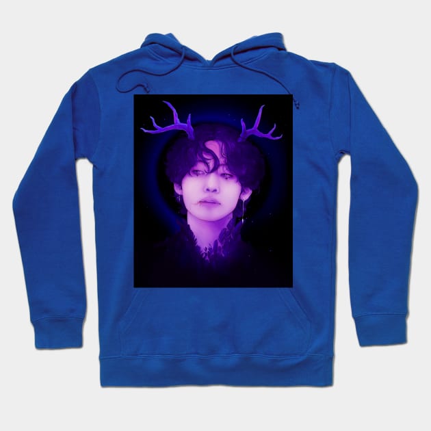 Demon Taehyung Hoodie by Pengvin-Masha